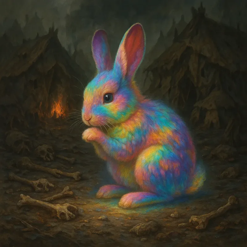 13HRP – 0091 – Rainbow Rabbit