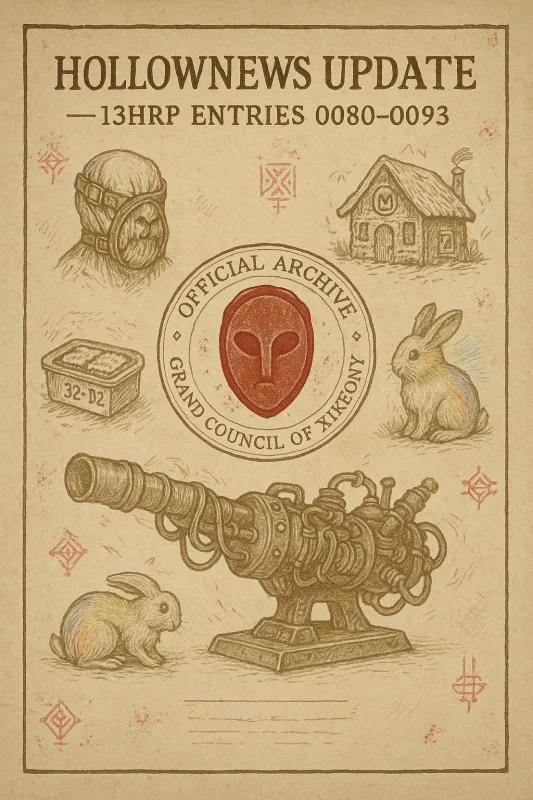HollowNews Update - 13HRP Entries 0080-0093