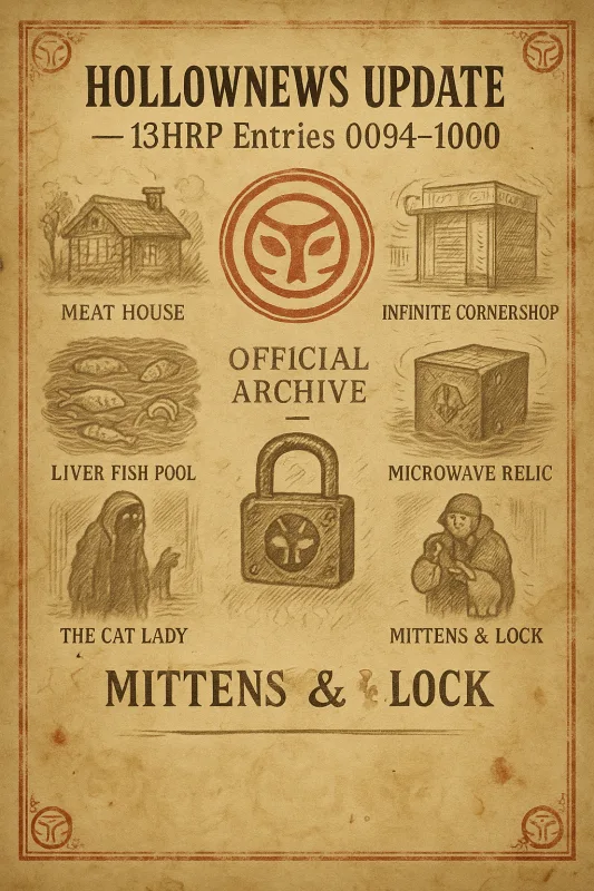 HollowNews Update - 13HRP Entries 0094–0100